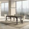 Tavolo allungabile 180/284x90 cm Paxon Evolution noce telaio e gambe antracite - immagine 2