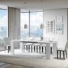 Tavolo allungabile 140/244x90 cm Roxell bianco frassino - immagine 3