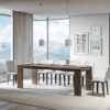 Tavolo allungabile 140/244x90 cm Roxell noce - immagine 3