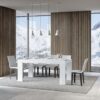 Tavolo allungabile 180/284x90 cm Roxell Premium bianco frassino - immagine 2