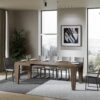 Tavolo allungabile 140/244x90 cm Spimbo noce - immagine 3