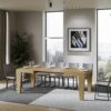 Tavolo allungabile 140/244x90 cm Spimbo quercia natura - immagine 3