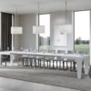 Tavolo allungabile 120/380x90 cm Spimbo bianco frassino - immagine 4