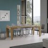 Tavolo allungabile 90/246x90 cm Spimbo quercia natura - immagine 3