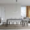 Tavolo allungabile 180/440x90 cm Everyday Premium cemento gambe antracite - immagine 2