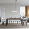 Tavolo allungabile 160/420x90 cm Everyday noce gambe antracite - immagine 2