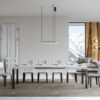Tavolo allungabile 180/440x90 cm Everyday bianco frassino gambe antracite - immagine 3