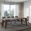 Tavolo allungabile 90/246x90 cm Naxy noce - immagine 3