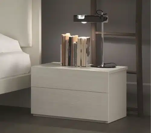 Way - Comodino moderno 2 cassetti L 38,5 o L 57 cm MARONESE ACF