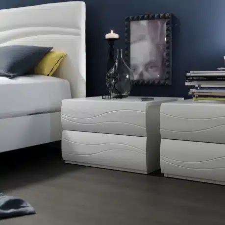 City - Comodino moderno 2 cassetti L 57 cm MARONESE ACF