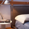 Monet Plus - Letto matrimoniale design moderno e minimale imbottito in tessuto o ecopelle