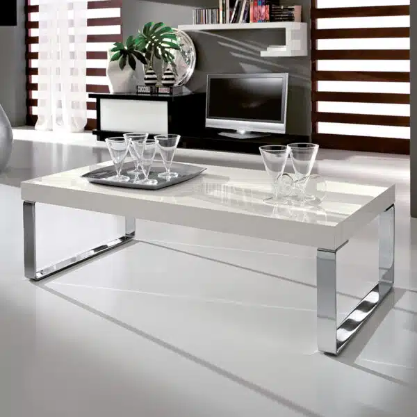 Anna - Tavolino moderno da salotto con gambe in metallo TA335