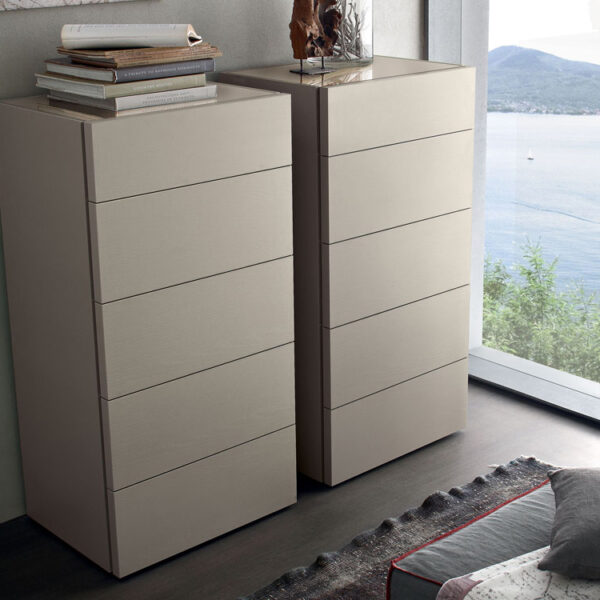 Eden - Settimanale moderno 5 cassetti L 57 cm MARONESE ACF