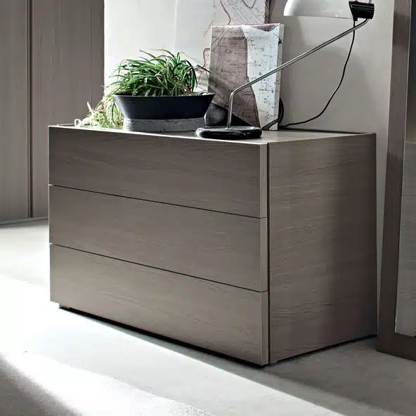 Eden - Comò cassettone moderno 3 cassetti L 122,5 cm MARONESE ACF