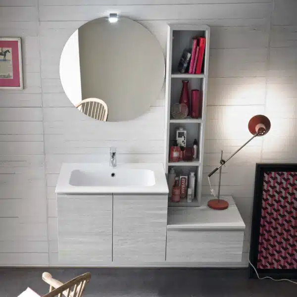 CL008 - Mobile arredo bagno design L.121 cm personalizzabile COMPAB