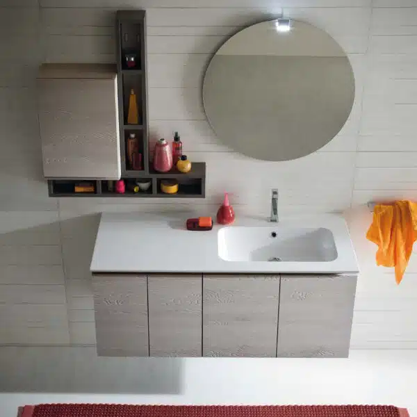 CL010 - Mobile arredo bagno design L.120,5 cm personalizzabile COMPAB
