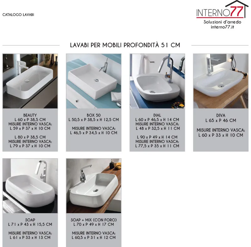 LAVABI TUTTOFUORI 51CM
