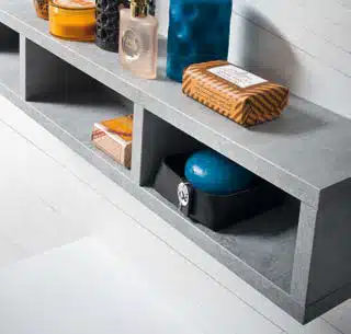 CL012 - Mobile arredo bagno design L.120,5 cm personalizzabile COMPAB