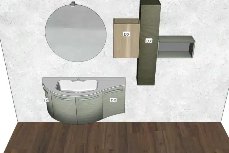Progetto di arredobagno INTERNO77, rendering 6