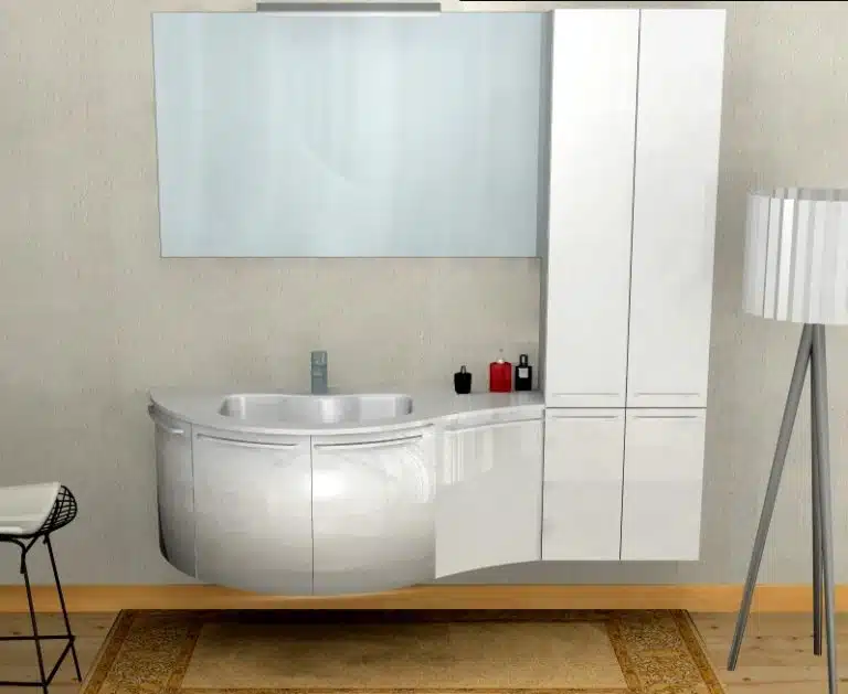 Progetto di arredobagno INTERNO77, rendering 7