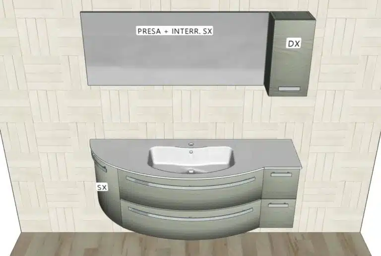 Progetto di arredobagno INTERNO77, rendering 14