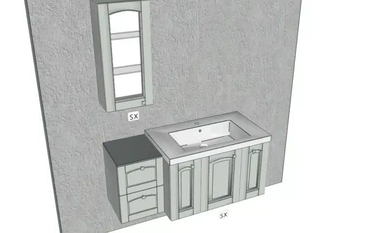 Progetto di arredobagno INTERNO77, rendering 16