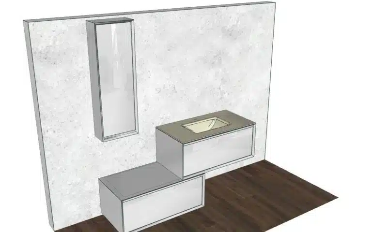 Progetto di arredobagno INTERNO77, rendering 17