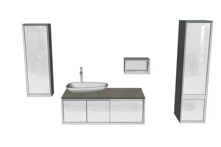 Progetto di arredobagno INTERNO77, rendering 20