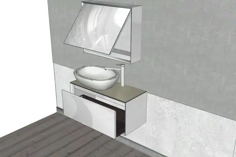 Progetto di arredobagno INTERNO77, rendering 21