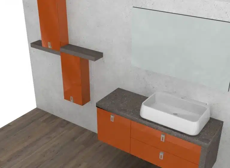 Progetto di arredobagno INTERNO77, rendering 22