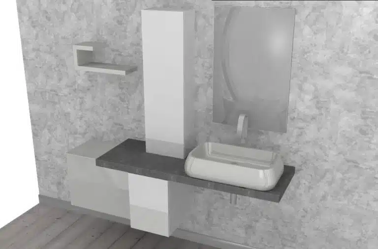Progetto di arredobagno INTERNO77, rendering 23
