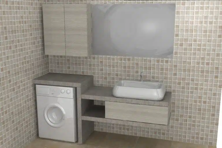 Progetto di arredobagno INTERNO77, rendering 24