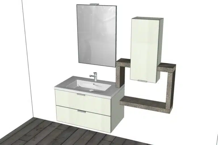 Progetto di arredobagno INTERNO77, rendering 25