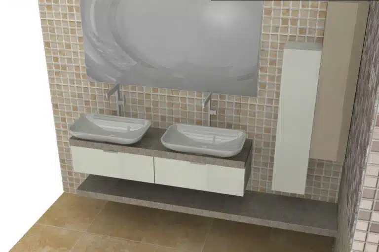 Progetto di arredobagno INTERNO77, rendering 27