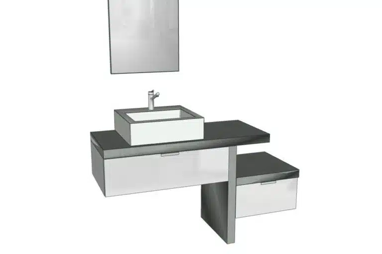 Progetto di arredobagno INTERNO77, rendering 28