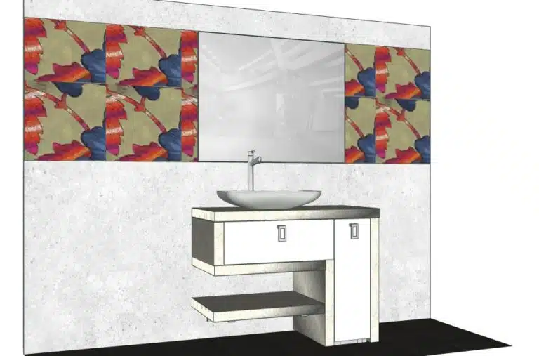 Progetto di arredobagno INTERNO77, rendering 37