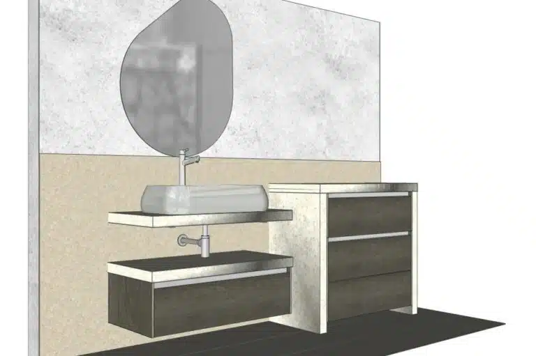Progetto di arredobagno INTERNO77, rendering 40