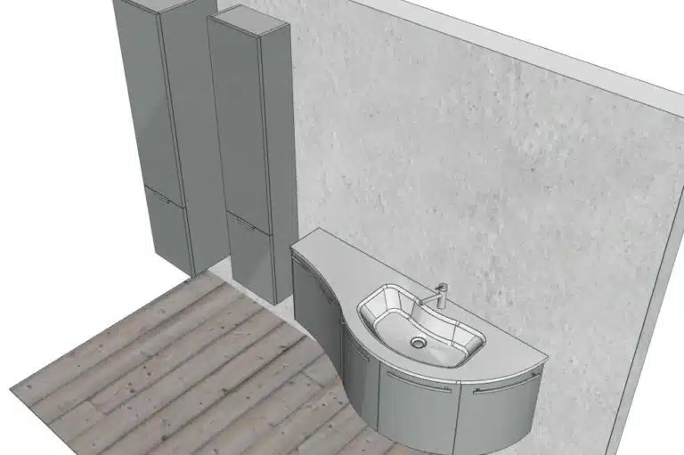 Progetto di arredobagno INTERNO77, rendering 41