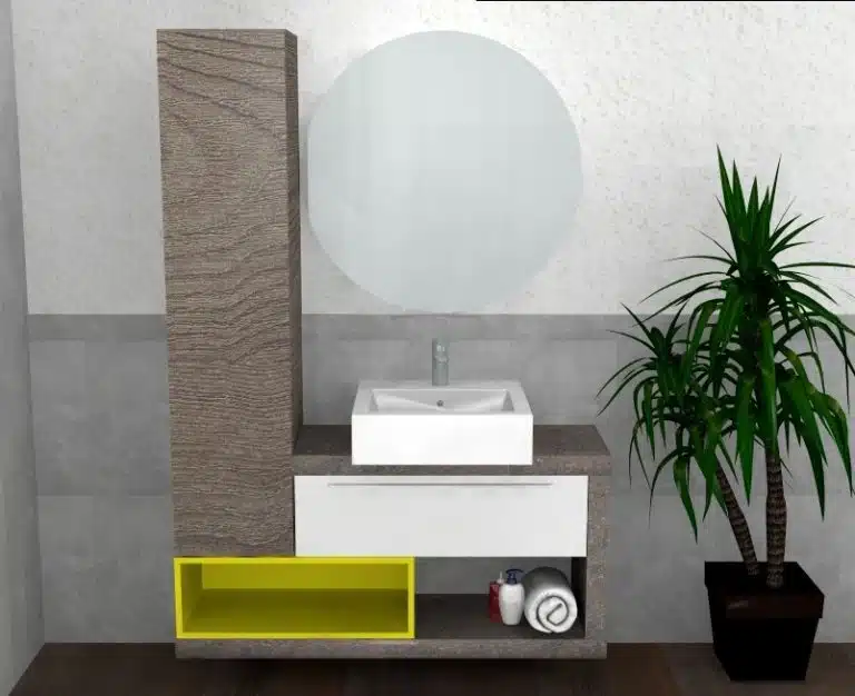 Progetto di arredobagno INTERNO77, rendering 59