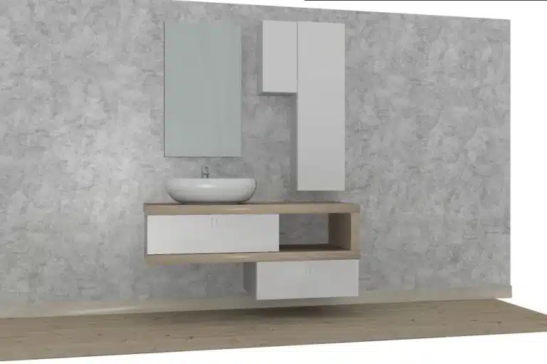 Progetto di arredobagno INTERNO77, rendering 61