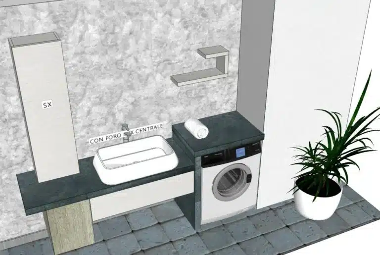 Progetto di arredobagno INTERNO77, rendering 67