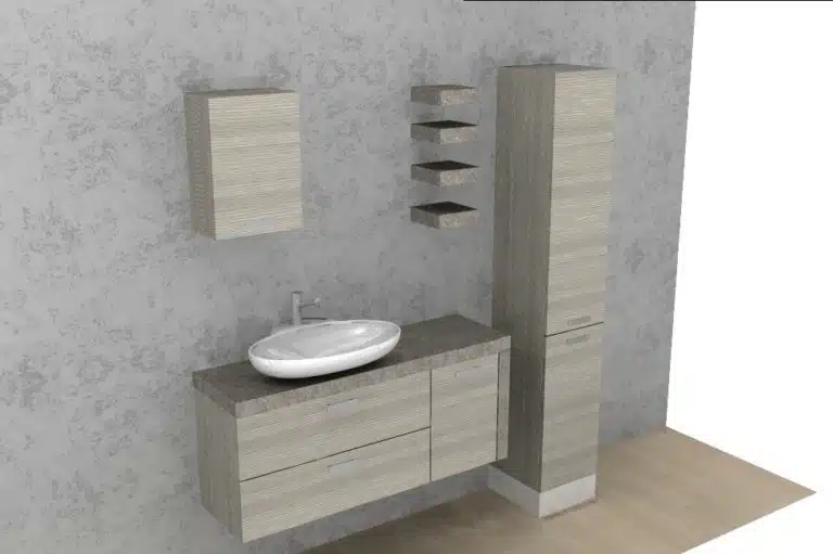 Progetto di arredobagno INTERNO77, rendering 69