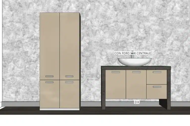 Progetto di arredobagno INTERNO77, rendering 81
