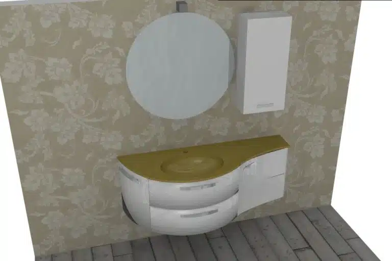 Progetto di arredobagno INTERNO77, rendering 83