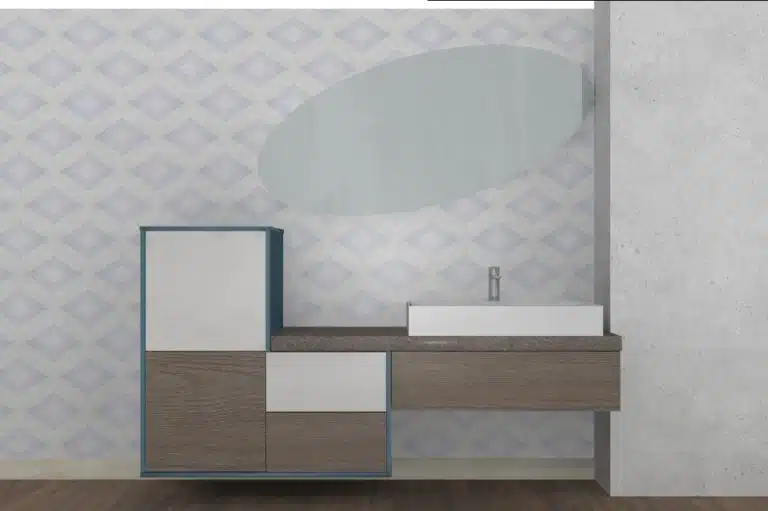 Progetto di arredobagno INTERNO77, rendering 99