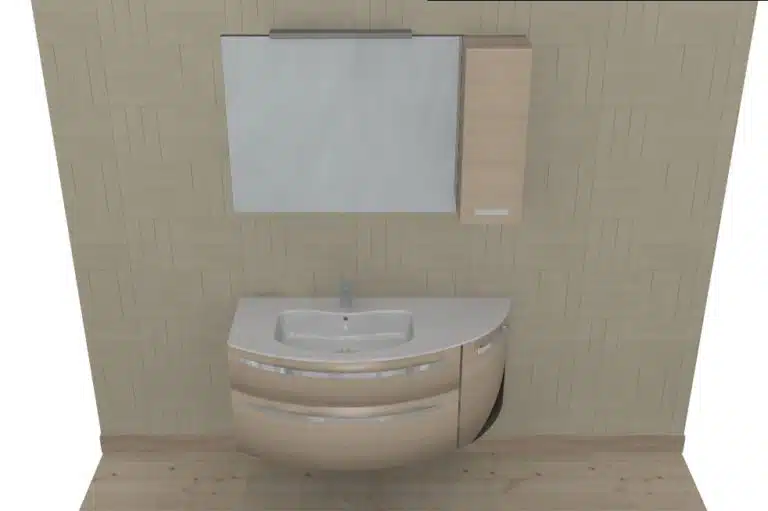 Progetto di arredobagno INTERNO77, rendering 103