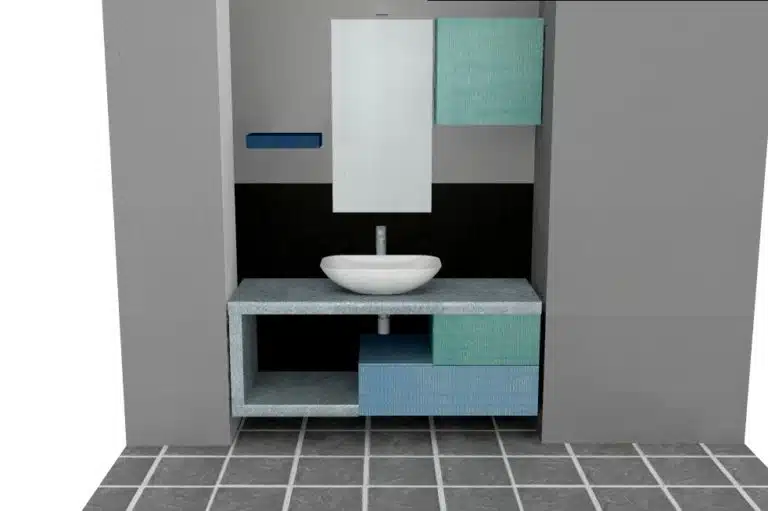 Progetto di arredobagno INTERNO77, rendering 115