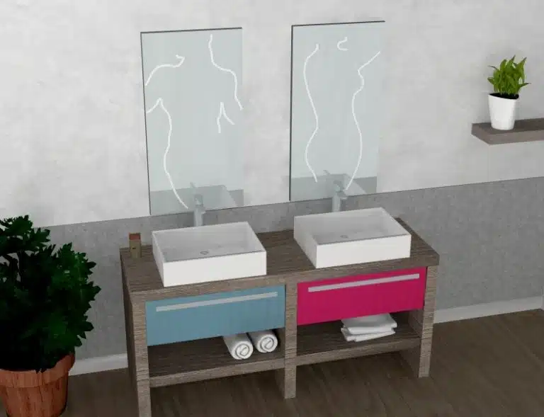 Progetto di arredobagno INTERNO77, rendering 120