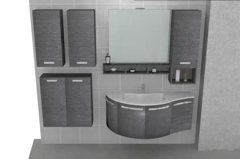 Progetto di arredobagno INTERNO77, rendering 122