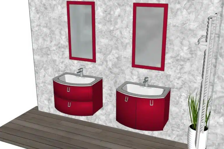 Progetto di arredobagno INTERNO77, rendering 124